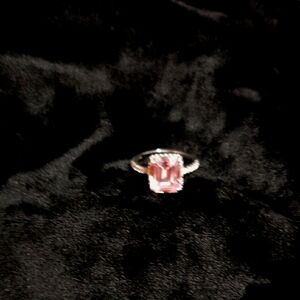 Vintage Estate Ring Pink SAPPHIRE 925 SIZE 7
